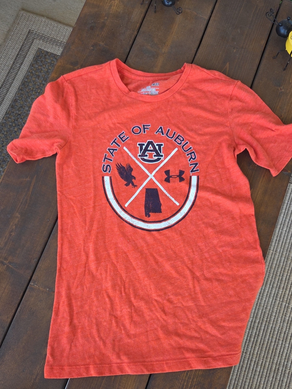 Under Armour Orange Auburn 'State of Auburn' Graphic Tee